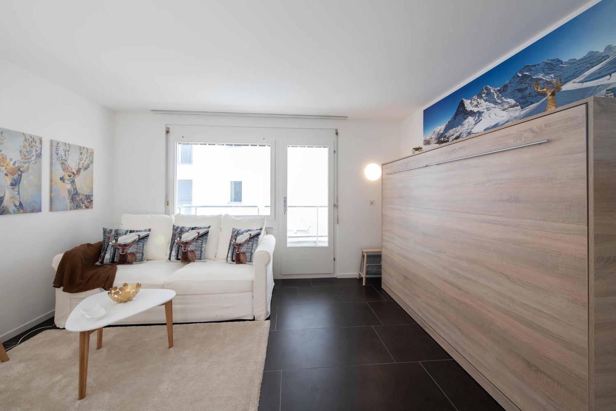 Agrimonia - Moebilierte Ferienwohnung Mit Balkon Davos Exterior photo